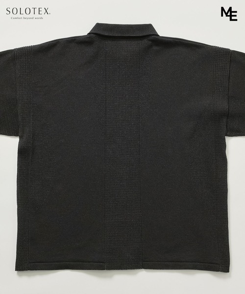 ESTNATION(エストネーション)の「MINOTAUR INST. FOR ESTNATION / WASHI+SOLOTEX ShortSleeve ZipPolo(ニット/セーター・メンズ・ライトグレー/ブラック/ライラック・MEDIUM/LARGE)」の13枚目の写真