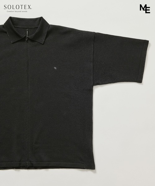 ESTNATION(エストネーション)の「MINOTAUR INST. FOR ESTNATION / WASHI+SOLOTEX ShortSleeve ZipPolo(ニット/セーター・メンズ・ライトグレー/ブラック/ライラック・MEDIUM/LARGE)」の14枚目の写真
