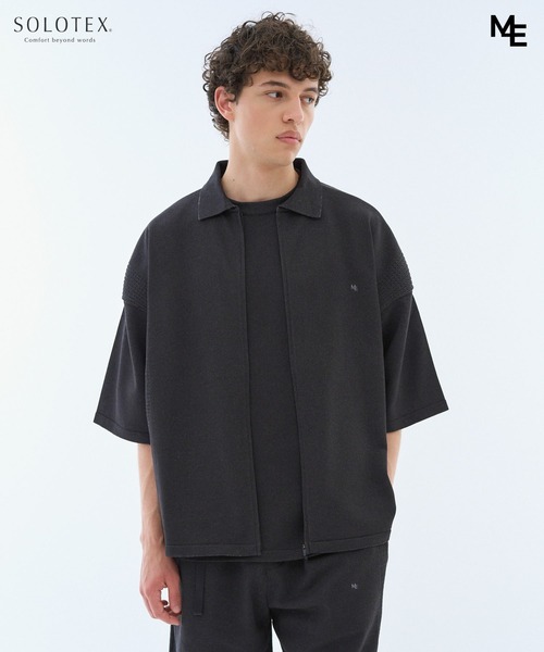 ESTNATION(エストネーション)の「MINOTAUR INST. FOR ESTNATION / WASHI+SOLOTEX ShortSleeve ZipPolo(ニット/セーター・メンズ・ライトグレー/ブラック/ライラック・MEDIUM/LARGE)」の16枚目の写真