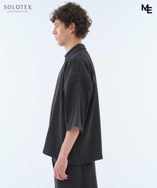 ESTNATION(エストネーション)の「MINOTAUR INST. FOR ESTNATION / WASHI+SOLOTEX ShortSleeve ZipPolo(ニット/セーター・メンズ・ライトグレー/ブラック/ライラック・MEDIUM/LARGE)」の17枚目の写真
