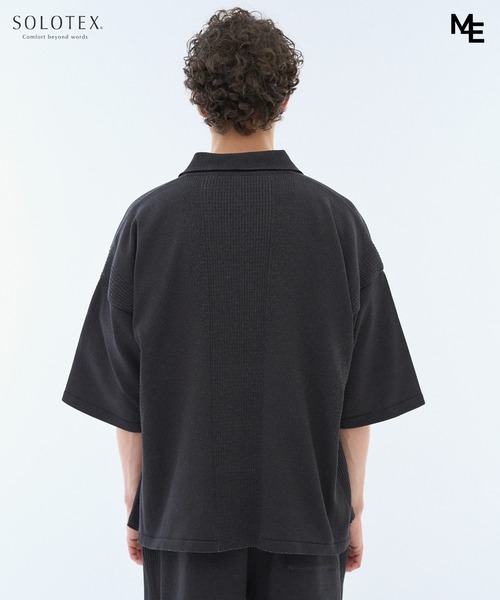 ESTNATION(エストネーション)の「MINOTAUR INST. FOR ESTNATION / WASHI+SOLOTEX ShortSleeve ZipPolo(ニット/セーター・メンズ・ライトグレー/ブラック/ライラック・MEDIUM/LARGE)」の18枚目の写真