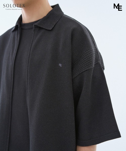 ESTNATION(エストネーション)の「MINOTAUR INST. FOR ESTNATION / WASHI+SOLOTEX ShortSleeve ZipPolo(ニット/セーター・メンズ・ライトグレー/ブラック/ライラック・MEDIUM/LARGE)」の19枚目の写真