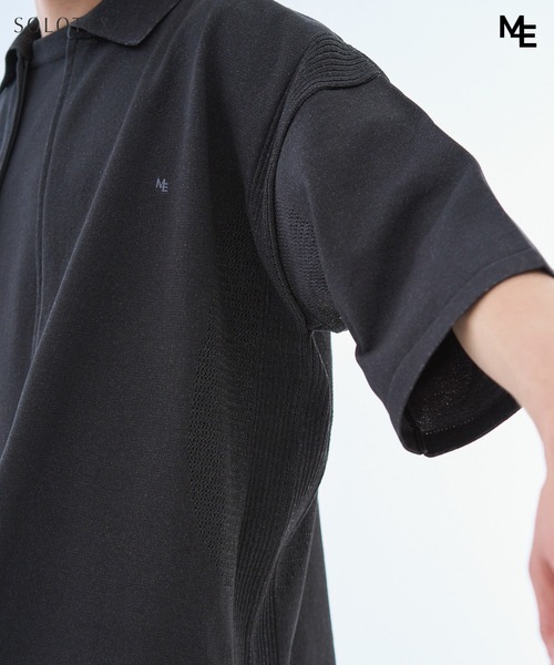 ESTNATION(エストネーション)の「MINOTAUR INST. FOR ESTNATION / WASHI+SOLOTEX ShortSleeve ZipPolo(ニット/セーター・メンズ・ライトグレー/ブラック/ライラック・MEDIUM/LARGE)」の20枚目の写真