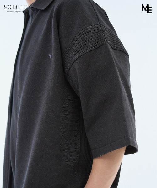 ESTNATION(エストネーション)の「MINOTAUR INST. FOR ESTNATION / WASHI+SOLOTEX ShortSleeve ZipPolo(ニット/セーター・メンズ・ライトグレー/ブラック/ライラック・MEDIUM/LARGE)」の21枚目の写真