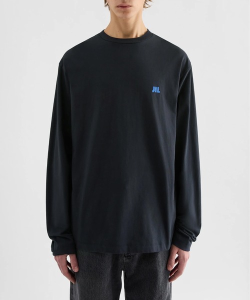 JIL SANDER(ジルサンダー)の「T-SHIRT CN LS - EMB(Tシャツ/カットソー・メンズ・ネイビー・S/L/M)」の1枚目の写真