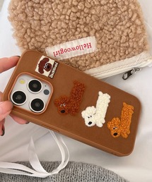 boemy（ボエミー）の「ドッグモチーフストラップ付きiPhoneケース（スマホケース/カバー）」