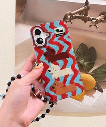 boemy（ボエミー）の「ドッグモチーフストラップ付きiPhoneケース（スマホケース/カバー）」