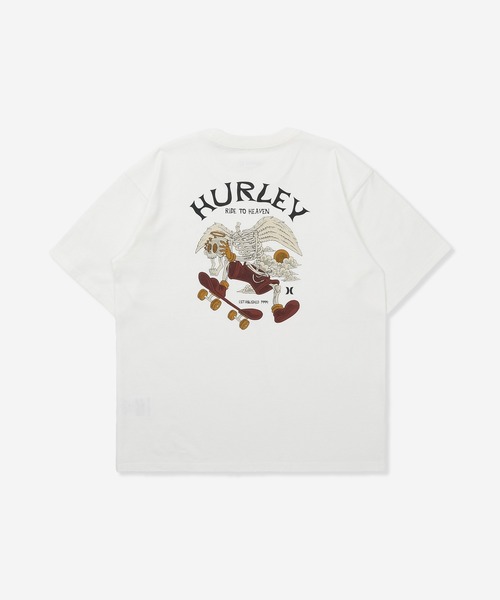 Hurley （ハーレー）の「【Hurley:ハーレー】キッズヘビーウェイトコットンTシャツ　バックプリント　　FROM H TO H OVERSIZED SHORTSLEEVE TEE（Tシャツ/カットソー・キッズ・ブラック/ホワイト・150/130/140/160）」の2枚目の写真