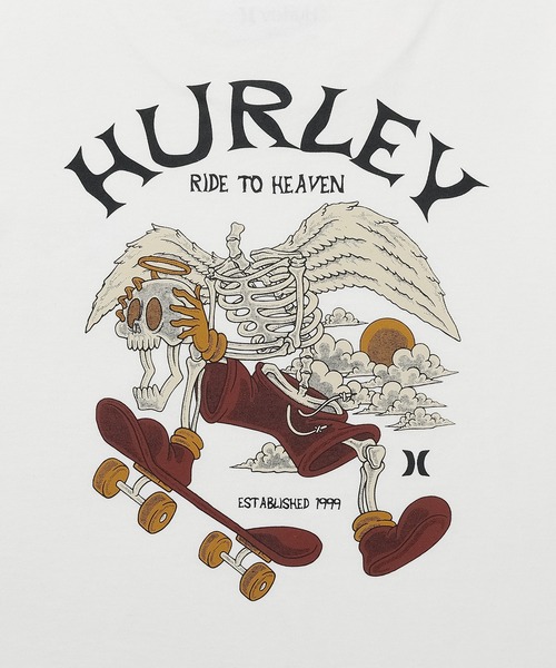 Hurley （ハーレー）の「【Hurley:ハーレー】キッズヘビーウェイトコットンTシャツ　バックプリント　　FROM H TO H OVERSIZED SHORTSLEEVE TEE（Tシャツ/カットソー・キッズ・ブラック/ホワイト・150/130/140/160）」の5枚目の写真