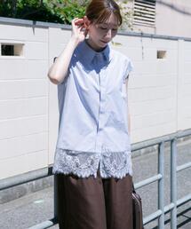 ITEMS URBANRESEARCH | 裾レースノースリーブブラウス(シャツ/ブラウス)