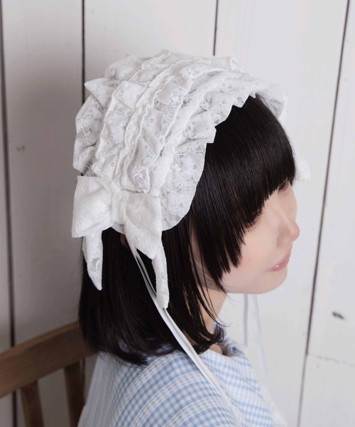 TOGA PULLA/トーガプルラ】Leather headband ribbon/レザーヘッド