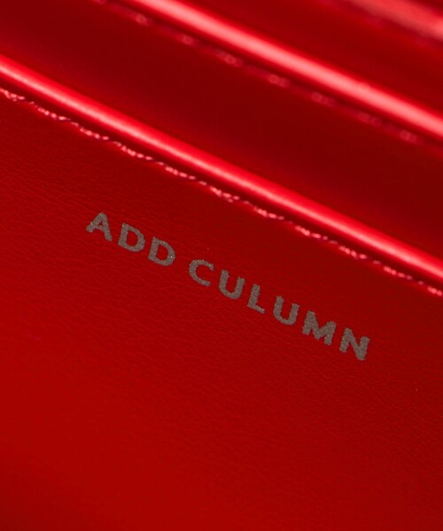 ADD CULUMN（アドカラム）の「＜ADD CULUMN＞PAGE SHLD（ショルダーバッグ・レディース・レッド・FREE）」の15枚目の写真