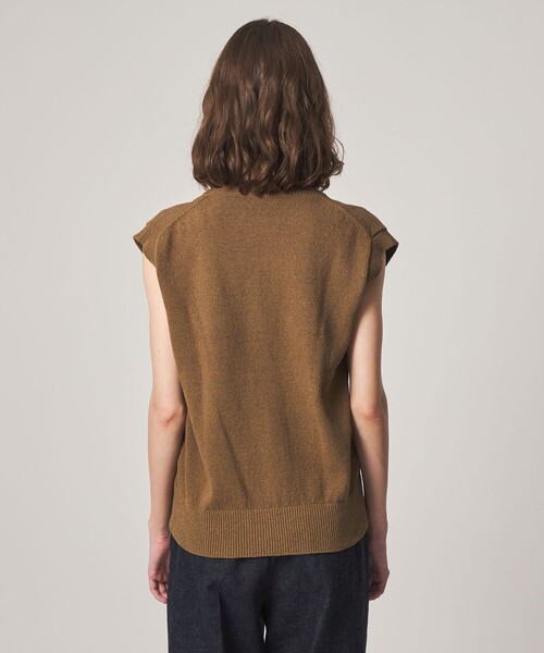 Steven Alan（スティーブンアラン）の「＜Steven Alan＞コットン ナイロン Vネック ベスト（ベスト・レディース・オリーブ/ブラック/ナチュラル・FREE）」の13枚目の写真