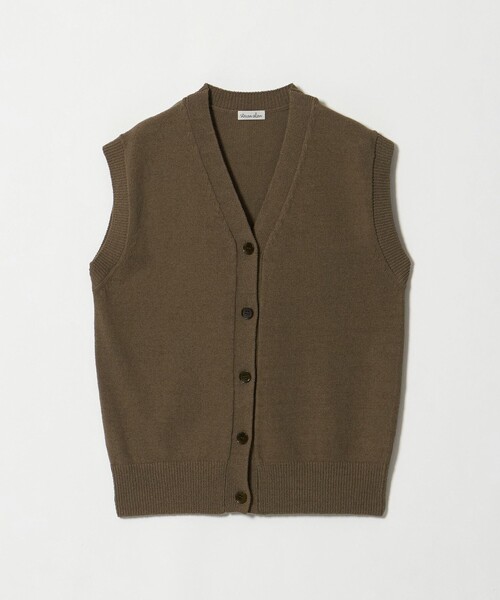 Steven Alan（スティーブンアラン）の「＜Steven Alan＞コットン ナイロン Vネック ベスト（ベスト・レディース・オリーブ/ブラック/ナチュラル・FREE）」の16枚目の写真