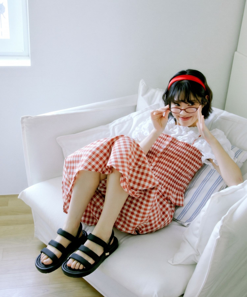 SPUR(シュプール)の「ゴアソフトリストラップサンダル 3cm -US9063 (3カラー)(サンダル・レディース・ブラック/ブラウン/アイボリー・38/39/35/36/37)」の5枚目の写真