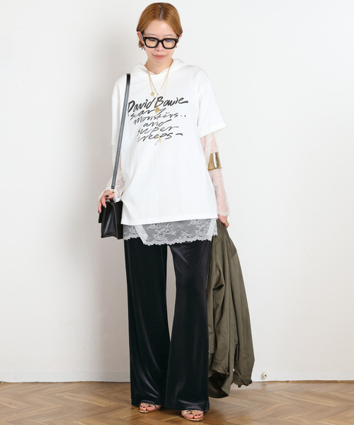 ARCHIVE STANCE(アーカイブスタンス)の「【ARCHIVE STANCE/アーカイブスタンス】velor relax pants(その他パンツ・レディース・ブラック/ホワイト・FREE)」の13枚目の写真