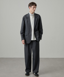 EASENCE（イーズエンス）の「【EASENCE】ドライツイル ストレッチ セットアップ テーラードジャケット&ワイドパンツ   UVカット（セットアップ）」