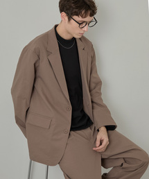 EASENCE（イーズエンス）の「【EASENCE】ドライツイル ストレッチ セットアップ テーラードジャケット&ワイドパンツ   UVカット（セットアップ）」
