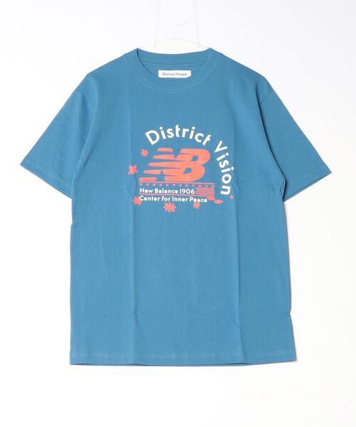 fridge（フリッジ）の「【District Vision×New Balance】ディストリクト ヴィジョン S/S Tee（Tシャツ/カットソー・メンズ・ブルー/グレー・SMALL/MEDIUM/LARGE/X-LARGE/X-SMALL）」の2枚目の写真