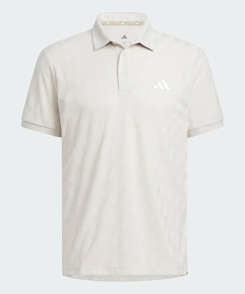 adidas(アディダス)の「ジャカード 半袖ポロ【adidas Golf/アディダスゴルフ】(ポロシャツ・メンズ・グレー・SMALL/MEDIUM/LARGE/X-LARGE/XX-LARGE/3XL)」の3枚目の写真
