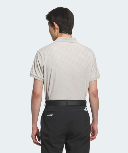 adidas(アディダス)の「ジャカード 半袖ポロ【adidas Golf/アディダスゴルフ】(ポロシャツ・メンズ・グレー・SMALL/MEDIUM/LARGE/X-LARGE/XX-LARGE/3XL)」の2枚目の写真