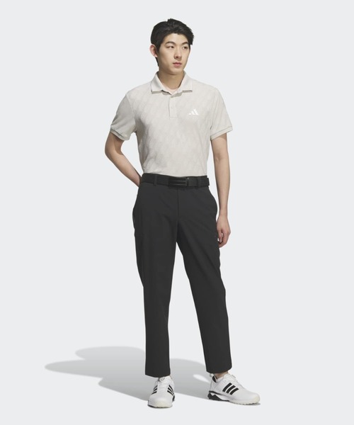 adidas(アディダス)の「ジャカード 半袖ポロ【adidas Golf/アディダスゴルフ】(ポロシャツ・メンズ・グレー・SMALL/MEDIUM/LARGE/X-LARGE/XX-LARGE/3XL)」の4枚目の写真