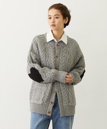 MILKFED.（ミルクフェド）の「HEART ELBOW CABLE KNIT CARDIGAN（カーディガン/ボレロ）」