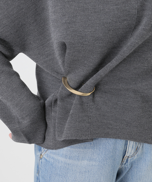 JAMIRAY(ジャミレイ)の「JAMIRAY/ジャミレイ MODERN CURVE PIN NL ネックレス 254-270122(ネックレス・レディース・ゴールド・FREE)」の3枚目の写真