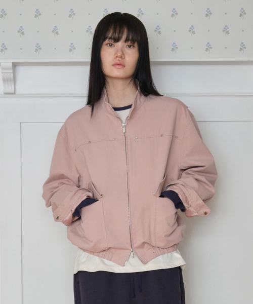TTUDEMENT(トュードメント)の「WASHED COTTON JACKET_LIGHT PINK(その他アウター・レディース・その他・SMALL/MEDIUM)」の3枚目の写真