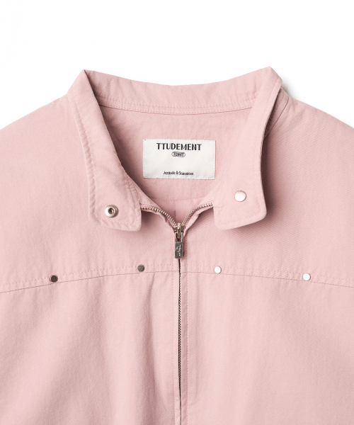 TTUDEMENT(トュードメント)の「WASHED COTTON JACKET_LIGHT PINK(その他アウター・レディース・その他・SMALL/MEDIUM)」の7枚目の写真