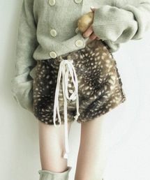 igi（イジ）の「Laced Fur Shorts / レースアップファーショートパンツ（その他パンツ）」