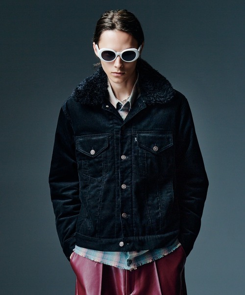 glamb(グラム)の「Fur Corduroy Jacket / ファーコーデュロイジャケット(その他アウター・メンズ・カーキ/ブラック/レッド・S/L/M)」の2枚目の写真