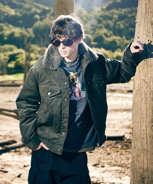 glamb(グラム)の「Fur Corduroy Jacket / ファーコーデュロイジャケット(その他アウター・メンズ・カーキ/ブラック/レッド・S/L/M)」の10枚目の写真