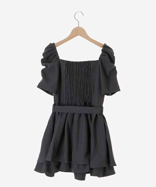MAJESTIC LEGON（マジェスティックレゴン）の「ナポレオンデザインミニワンピース（ワンピース・レディース・グレー/アイボリー・MEDIUM）」の12枚目の写真