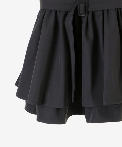 MAJESTIC LEGON（マジェスティックレゴン）の「ナポレオンデザインミニワンピース（ワンピース・レディース・グレー/アイボリー・MEDIUM）」の3枚目の写真