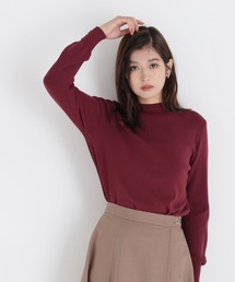 総針ベーシックシリーズ長袖 ハイネックニット
