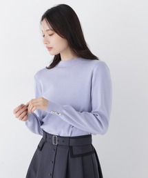 総針ベーシックシリーズ長袖 ハイネックニット