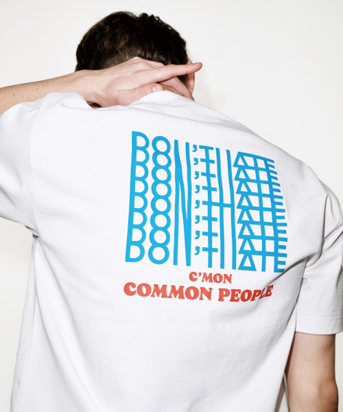 COLD BLANKET(コールドブランケット)の「ドンヘイトプリント30番手オーバーサイズホワイト半袖Tシャツ(Tシャツ/カットソー・レディース・その他・FREE)」の1枚目の写真