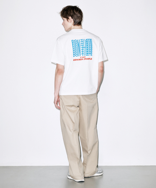 COLD BLANKET(コールドブランケット)の「ドンヘイトプリント30番手オーバーサイズホワイト半袖Tシャツ(Tシャツ/カットソー・レディース・その他・FREE)」の3枚目の写真