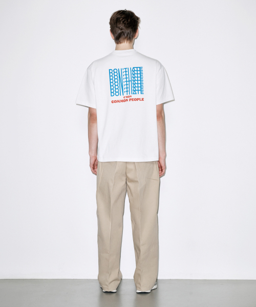 COLD BLANKET(コールドブランケット)の「ドンヘイトプリント30番手オーバーサイズホワイト半袖Tシャツ(Tシャツ/カットソー・レディース・その他・FREE)」の7枚目の写真