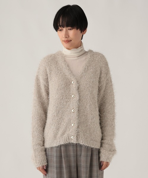 Elura（エルーラ）の「ラメシャギーカーディガン/1085674（カーディガン/ボレロ・レディース・サックスブルー/オフホワイト/グレイッシュベージュ・FREE）」の13枚目の写真