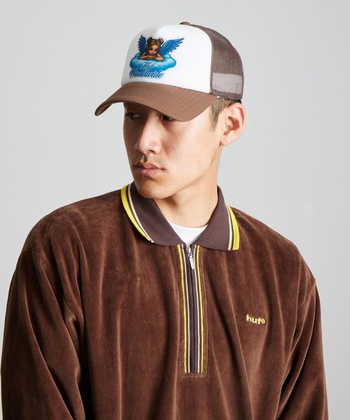 HUF(ハフ)の「BLISS TRUCKER HAT(キャップ・メンズ・ブラウン・O/S)」の4枚目の写真