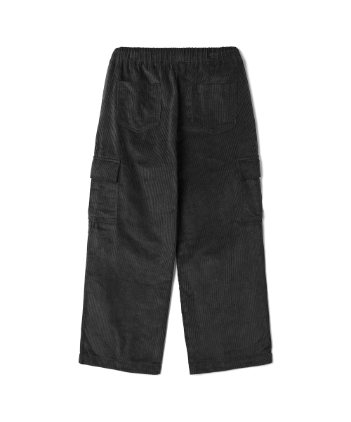 ADHOC(アドホック)の「男性コーデュロイカーゴワイドフィットフルバンディングパンツ (ブラック) (HBALP15)(その他パンツ・メンズ・その他・76/81)」の2枚目の写真