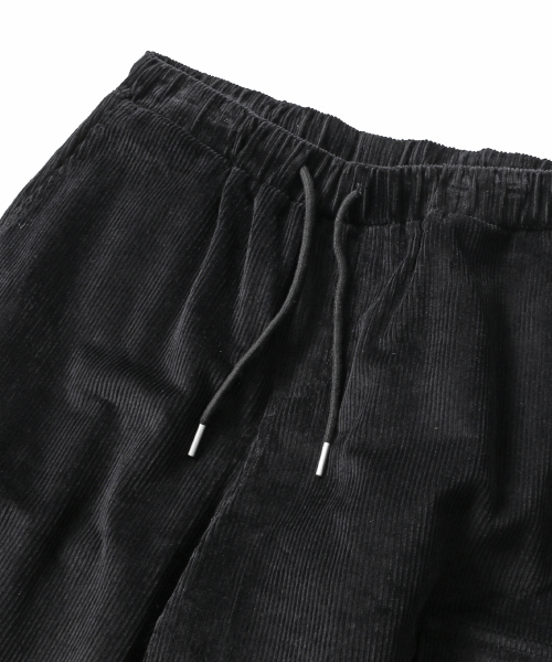 ADHOC(アドホック)の「男性コーデュロイカーゴワイドフィットフルバンディングパンツ (ブラック) (HBALP15)(その他パンツ・メンズ・その他・76/81)」の3枚目の写真