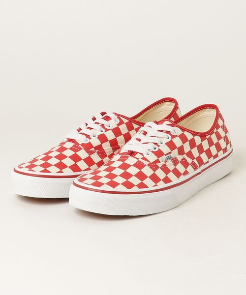 VANS(バンズ)の「バンズ 【 Vans 】- スニーカー【VANS Authentic RACING RED/WHITE VN000EGAR30 】(スニーカー・メンズ・レッド・28.0cm/27.0cm/26.5cm/26.0cm)」の1枚目の写真