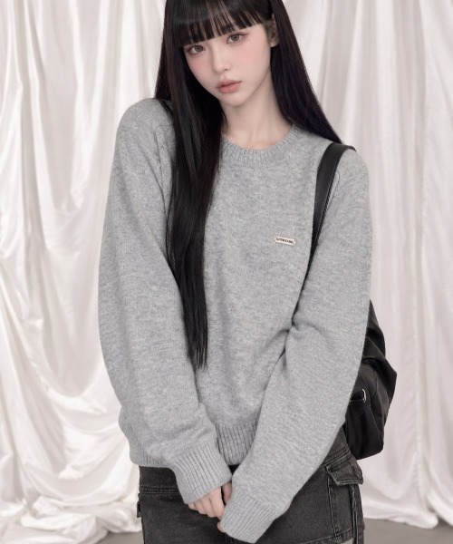 Openyard(オープンヤード)の「『Openyard/オープンヤード』MELLOW KNIT/メローニット(ニット/セーター・メンズ・ライトブルー/ブラック/グレー・M/L)」の3枚目の写真