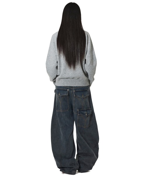 Openyard(オープンヤード)の「『Openyard/オープンヤード』MELLOW KNIT/メローニット(ニット/セーター・メンズ・ライトブルー/ブラック/グレー・M/L)」の18枚目の写真