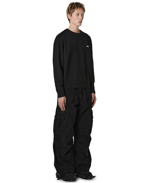 Openyard(オープンヤード)の「『Openyard/オープンヤード』MELLOW KNIT/メローニット(ニット/セーター・メンズ・ライトブルー/ブラック/グレー・M/L)」の11枚目の写真
