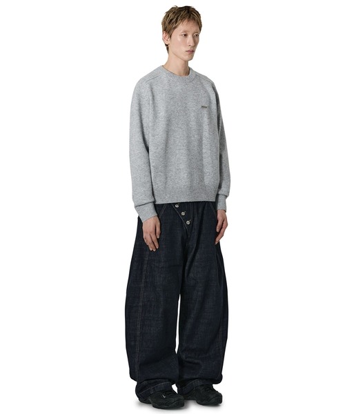 Openyard(オープンヤード)の「『Openyard/オープンヤード』MELLOW KNIT/メローニット(ニット/セーター・メンズ・ライトブルー/ブラック/グレー・M/L)」の15枚目の写真