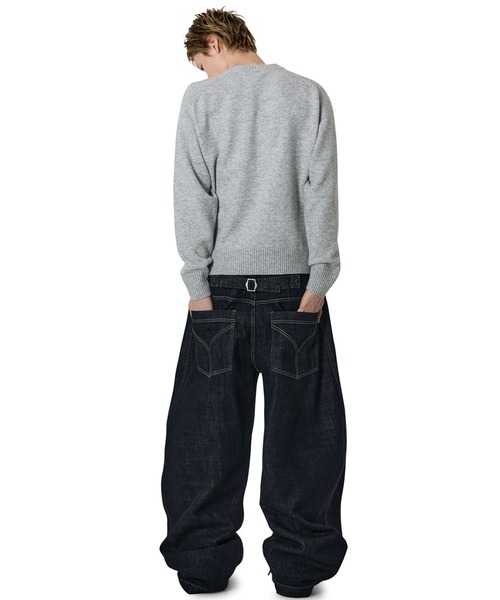 Openyard(オープンヤード)の「『Openyard/オープンヤード』MELLOW KNIT/メローニット(ニット/セーター・メンズ・ライトブルー/ブラック/グレー・M/L)」の14枚目の写真